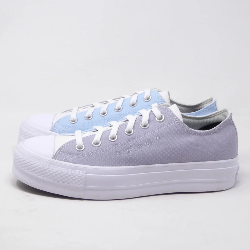 NEW Converse Women Move Platform Purple Blue Chuck Taylor All Star Star 9.5